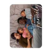 Einfaches Foto benutzerdefinierter Familie Magnet (Vertikal)