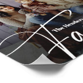 Einfaches Foto benutzerdefinierter Familie Poster (Ecke)