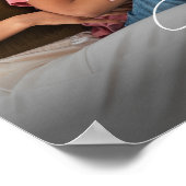 Einfaches Foto benutzerdefinierter Familie Poster (Ecke)