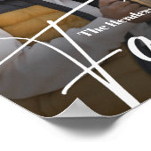 Einfaches Foto benutzerdefinierter Familie Poster (Ecke)