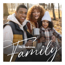 Einfaches Foto benutzerdefinierter Familie