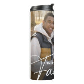 Einfaches Foto benutzerdefinierter Familie Thermosbecher (Nach links gedreht)