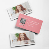 Einfaches Foto Beruflicher QR-Code Visitenkarte
