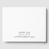 Einfaches Foto-Bestattungsbuch Gästebuch (Rückseite)