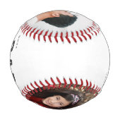 Einfaches Foto Bester Vater je Vatertag Baseball (Rückseite)