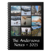 Einfaches Foto Collage Custom Spiral Notebook Notizblock (Vorderseite)