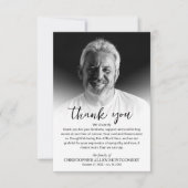 Einfaches Foto Dankeskarte (Vorderseite)