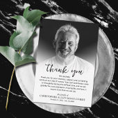 Einfaches Foto Dankeskarte