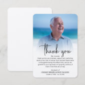 Einfaches Foto Dankeskarte (Vorne/Hinten)