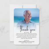 Einfaches Foto Dankeskarte (Vorderseite)
