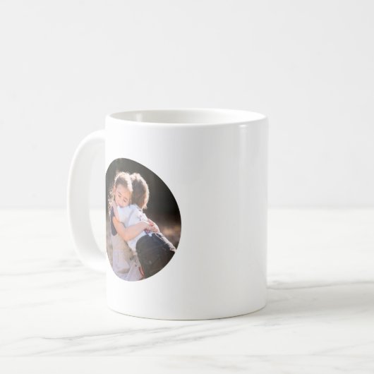 Einfaches Foto der Gewohnheits-2 rund Kaffeetasse (Vorderseite Links)