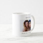 Einfaches Foto der modernen Besties Kaffeetasse (VorderseiteRechts)