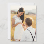 Einfaches Foto der modernen Schwarzen Typografie Save The Date (Rückseite)