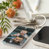 Einfaches Foto des Ersten Vaters Schlüsselanhänger (Vorderseite rechts)