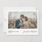 Einfaches Foto-Design Save the Date Einladung (Vorderseite)