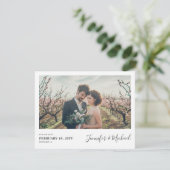 Einfaches Foto-Design Save the Date Einladung (Stehend Vorderseite)
