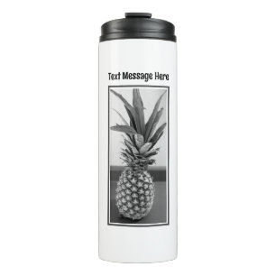 Einfaches Foto einer Ananas mit benutzerdefinierba Thermosbecher