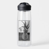 Einfaches Foto einer Ananas mit einzelner Initiale Trinkflasche (Vorne)