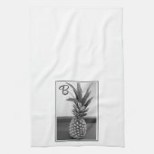Einfaches Foto einer Ananas mit Single Initial Geschirrtuch (Vertikal)