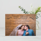 Einfaches Foto - Einladung zur Hochzeit (Stehend Vorderseite)