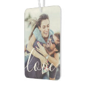 Einfaches Foto Elegante Liebe Script Autolufterfrischer (Links)