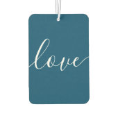 Einfaches Foto Elegante Liebe Script Autolufterfrischer (Rückseite)