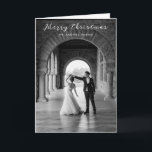 Einfaches Foto Elegante Weihnachten<br><div class="desc">Moderne Weihnachtskarte mit einem schlichten Design mit "Frohe Weihnachten" in einem eleganten Drehbuch über Ihr Lieblings-Foto.</div>