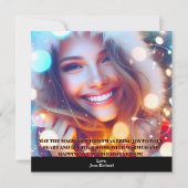 Einfaches Foto Elegante Weihnachtskarte Einladung (Vorderseite)