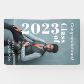 Einfaches Foto Fett Letterings Abschluss Banner (Horizontal)