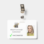 Einfaches Foto-Firmenlogo für Mitarbeiter  Ausweis (Back with Clip)