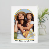 Einfaches Foto Folien Feiertagskarte (Stehend vorne)