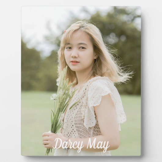 Einfaches Foto Fotoplatte (Vorderseite)