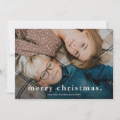 Einfaches Foto Frohe Weihnachten (Vorderseite)