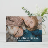 Einfaches Foto Frohe Weihnachten (Stehend Vorderseite)