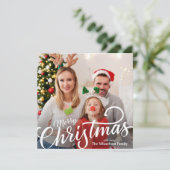 Einfaches Foto Frohe Weihnachten (Stehend Vorderseite)