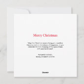 Einfaches Foto Frohe Weihnachten (Rückseite)