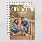 Einfaches Foto frohe Weihnachten Oh, was Spaß (Vorne/Hinten)