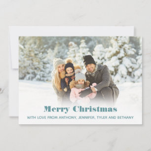 Einfaches Foto Frohe Weihnachtsnachricht Foto Urla Feiertagskarte