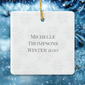 Einfaches Foto Frohe Weihnachtsvorlage Keramikornament