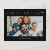 Einfaches Foto - fröhliche Weihnachten (Vorderseite)