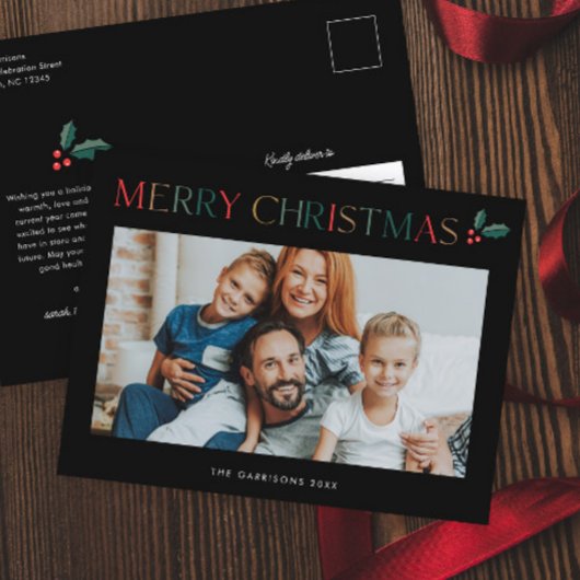Einfaches Foto - fröhliche Weihnachten