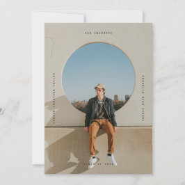 Einfaches Foto für den modernen schwarzen typograf Einladung