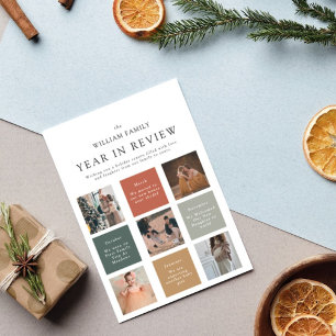 Einfaches Foto für ein modernes Jahr in der Überpr Feiertagskarte