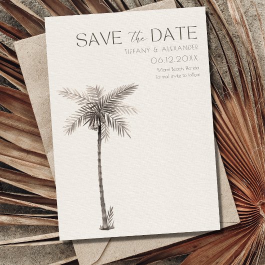 Einfaches Foto für Hochzeiten am Strand Save The Date