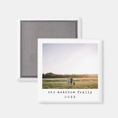 Einfaches Foto für Minimalistische Schreibmaschine Magnet (Vorderseite/Rückseite)