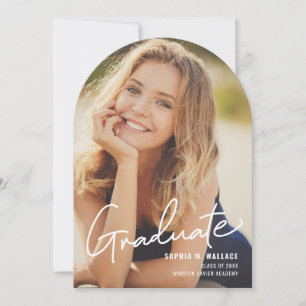 Einfaches Foto für moderne handgeschriebene Skript Einladung