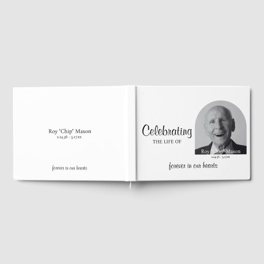 Einfaches Foto Gästebuch (Voll)