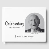 Einfaches Foto Gästebuch (Vorderseite)