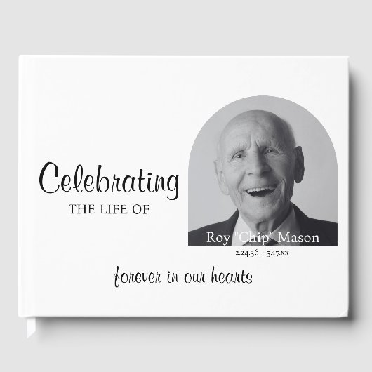 Einfaches Foto Gästebuch (Vorderseite)