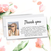 Einfaches Foto Geburtstag Dankeskarte